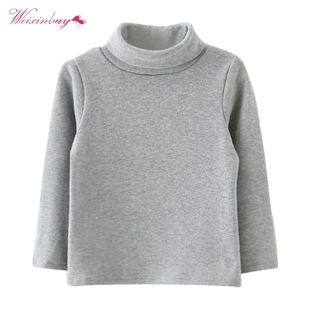 Детская зимняя рубашка WEIXINBUY для мальчиков и девочек свитер с длинным рукавом
