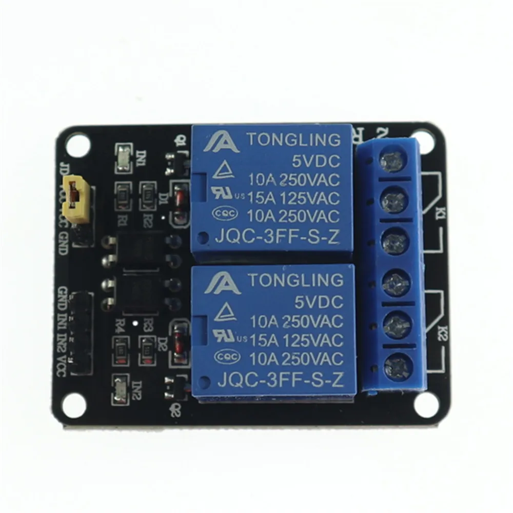 2 канальный релейный модуль KJ356 5 В 1 шт. экран для Ardui ARM PIC AVR DSP Electronic модуль|shield|shield