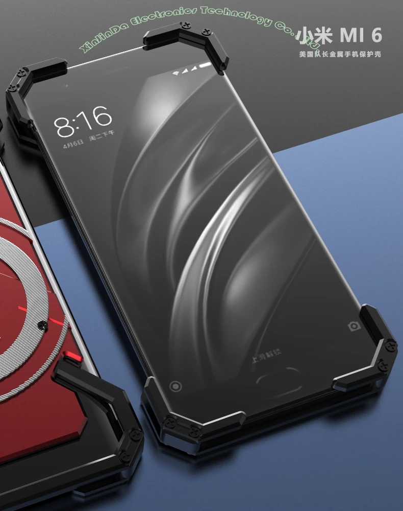 Модный классный Алюминиевый металлический чехол капитан США для Xiaomi 9 SE 8 Lite 6 6X 5X 5S Plus Redmi задняя крышка HP101