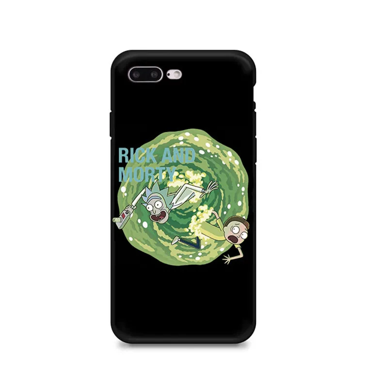 Рик Морти мягкий силиконовый черный чехол для телефона Fundas Apple iphone X XS Max 8 7 Plus 6S 6Plus