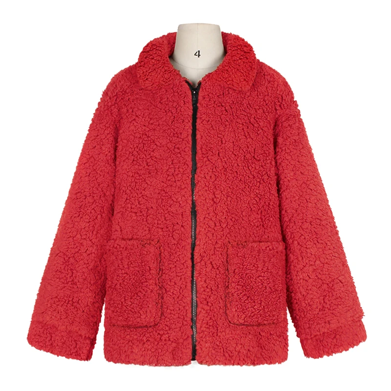 Women Autumn Winter Jacket Coat Faux Fur Coat Fake Fleece Jacket Fluffy Jackets Overcoat Casual 3XL Plus Size Outwear