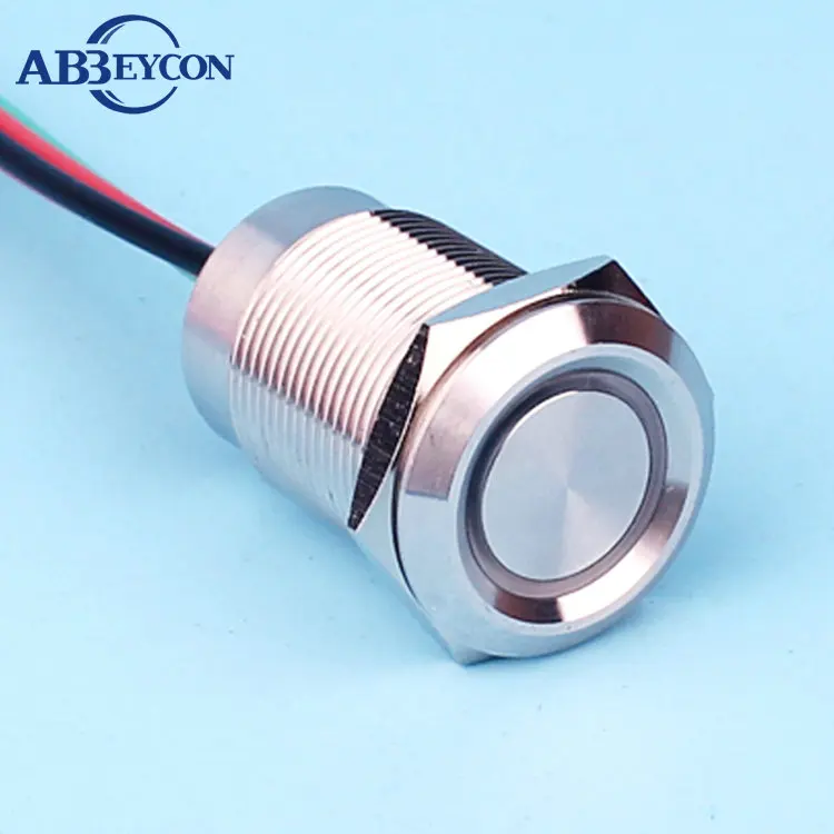 

Металлический кнопочный переключатель с логотипом, 19142, 19 мм, плоская головка 1NO1NC/2NO2NC