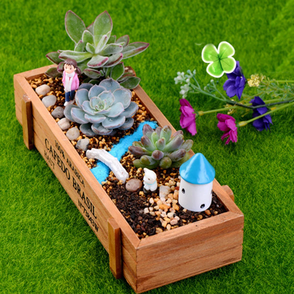 1 шт. натуральный деревянный горшок для растений растение Цветочная коробка