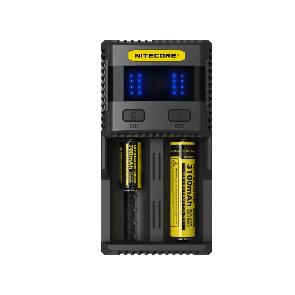 NITECORE SC4 SC2 превосходное зарядное устройство автомобиля для батарей Li Ion (литий