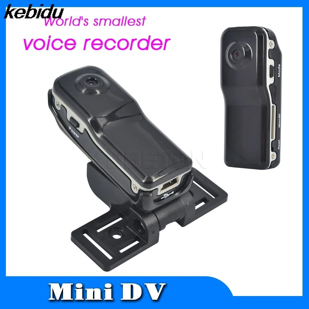 Kebidu черная мини DV MD80 DVR видеокамера 720P HD Спорт на открытом воздухе с аудио
