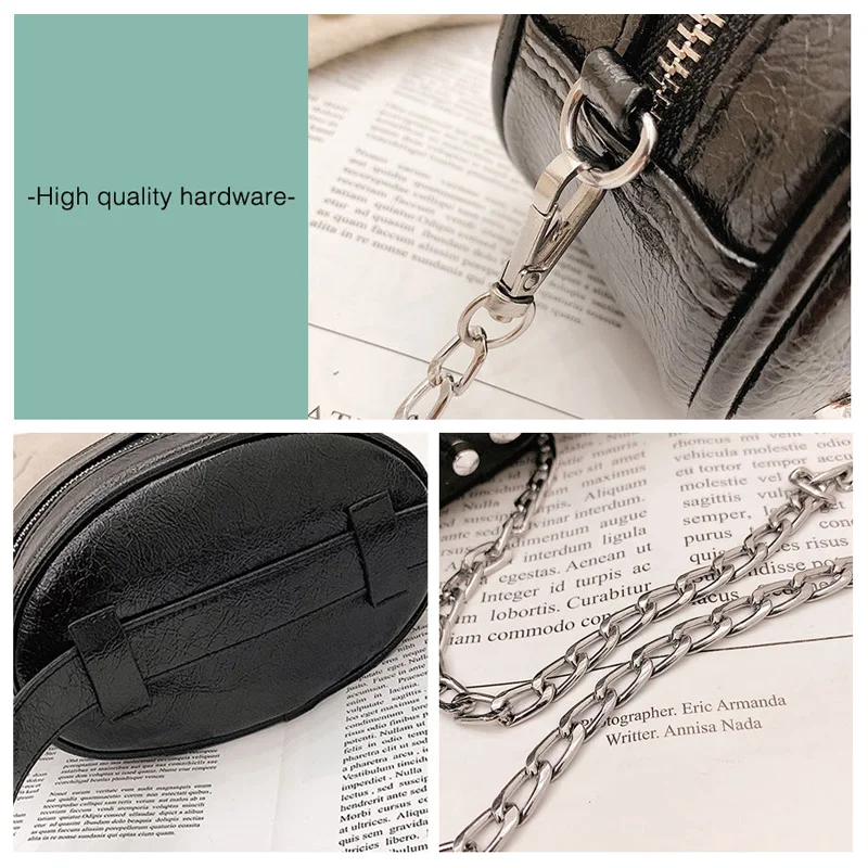 

BolsosSac 2021 Luxury Handbags Women Bags Pu Peal Chains Fashion Small Belt Messenger Bag Waist Packs Crossbody Bags Package