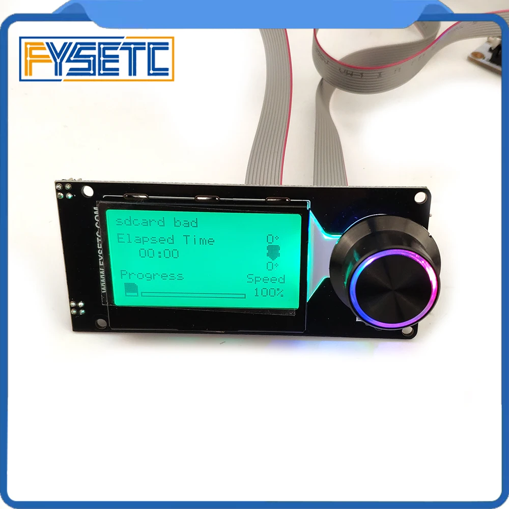 Тип F mini 12864 V1.2 смарт дисплей MINI12864 жк экран черный на зеленом поддерживает Marlin DIY с