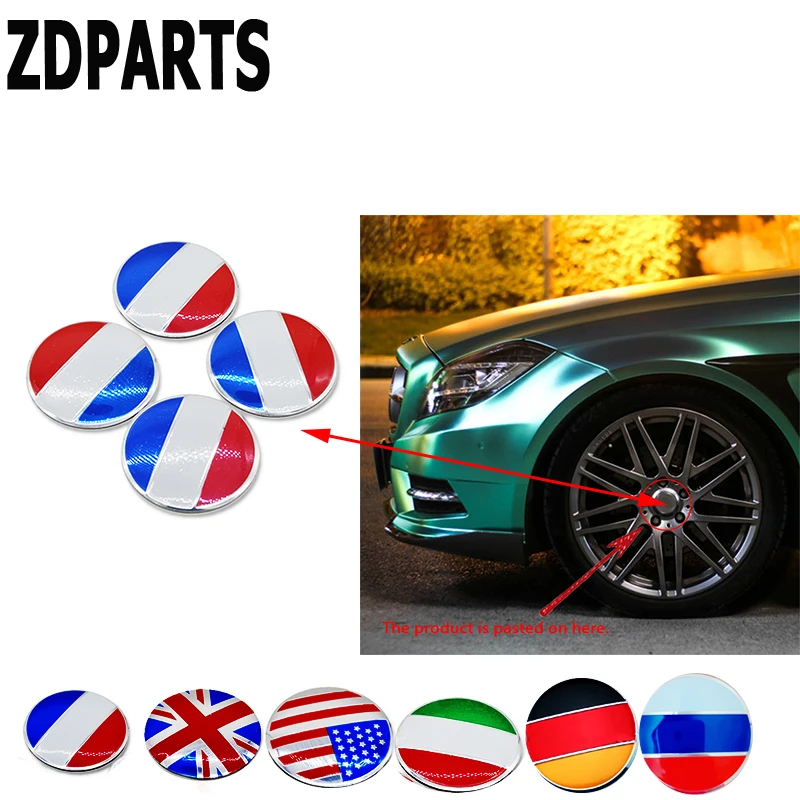 ZDPARTS 56 мм автостайлинг флаг колпачок центральной ступицы колеса крышка наклейка