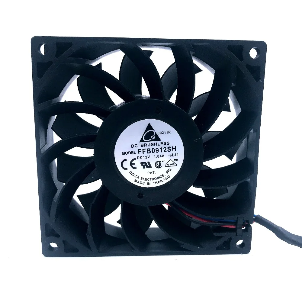 1pcs 90mm fan 92*92*25mm FFB0912SH with original connector dual motor 9025 12V 1.04A | PC Components Cooling &amp Tools
