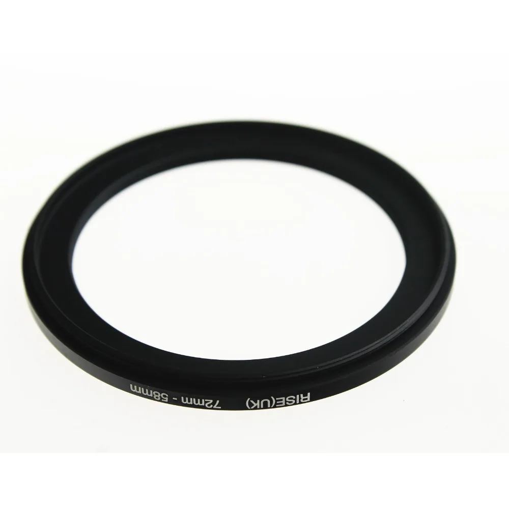 Переходное кольцо фильтр RISE(UK) 72 58 мм черное|step down ring|step ringfilter adapter |