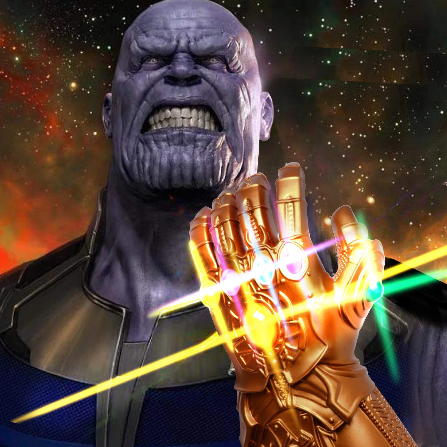 Светодиодный светильник Thanos Infinity Gauntlet Мстители Бесконечность войны косплей светодиодный перчатки ПВХ фигурка модель игрушки подарок Хэллоуин реквизит