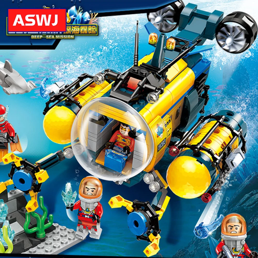 Строительные блоки серии Deep Sea Adventure совместимые со всеми брендами для майнинга