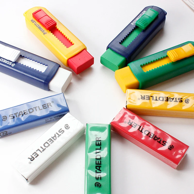 Немецкий ластик карандаш со сдвижными пластиковыми рукавами Staedtler милые