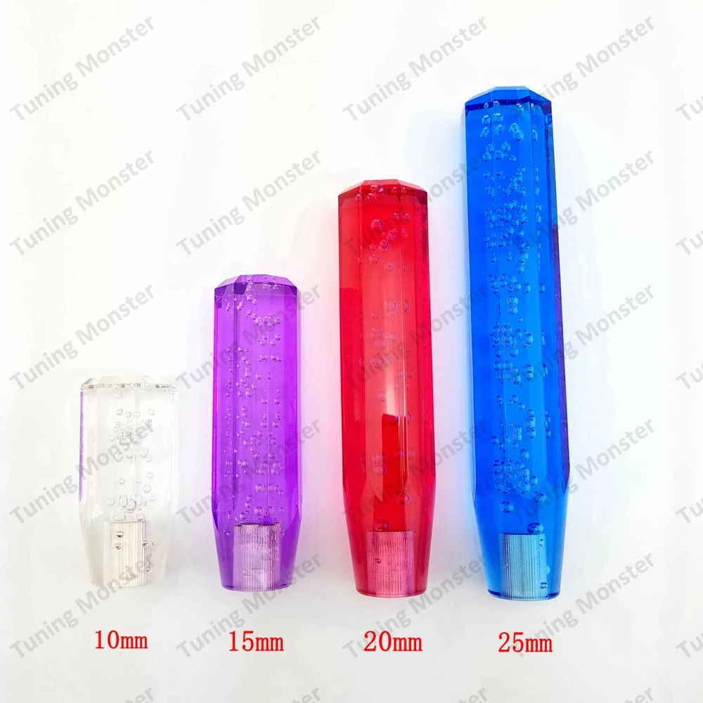 Прозрачная ручка переключения передач с пузырьками Monster 20 см рычага без