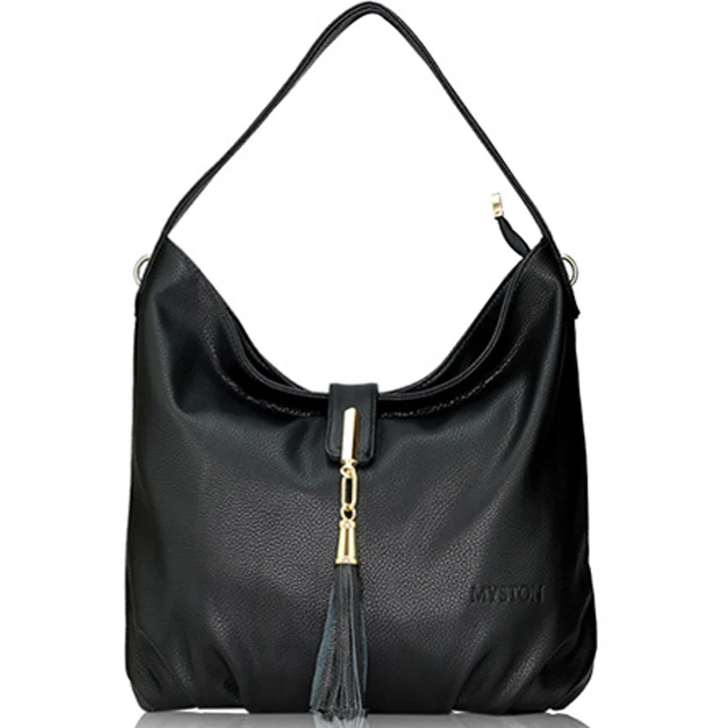 AYANI Brand 100% New arrival Women shoulder Handbag double leather bags ladies high quality tassel hobo all free shipping FS218