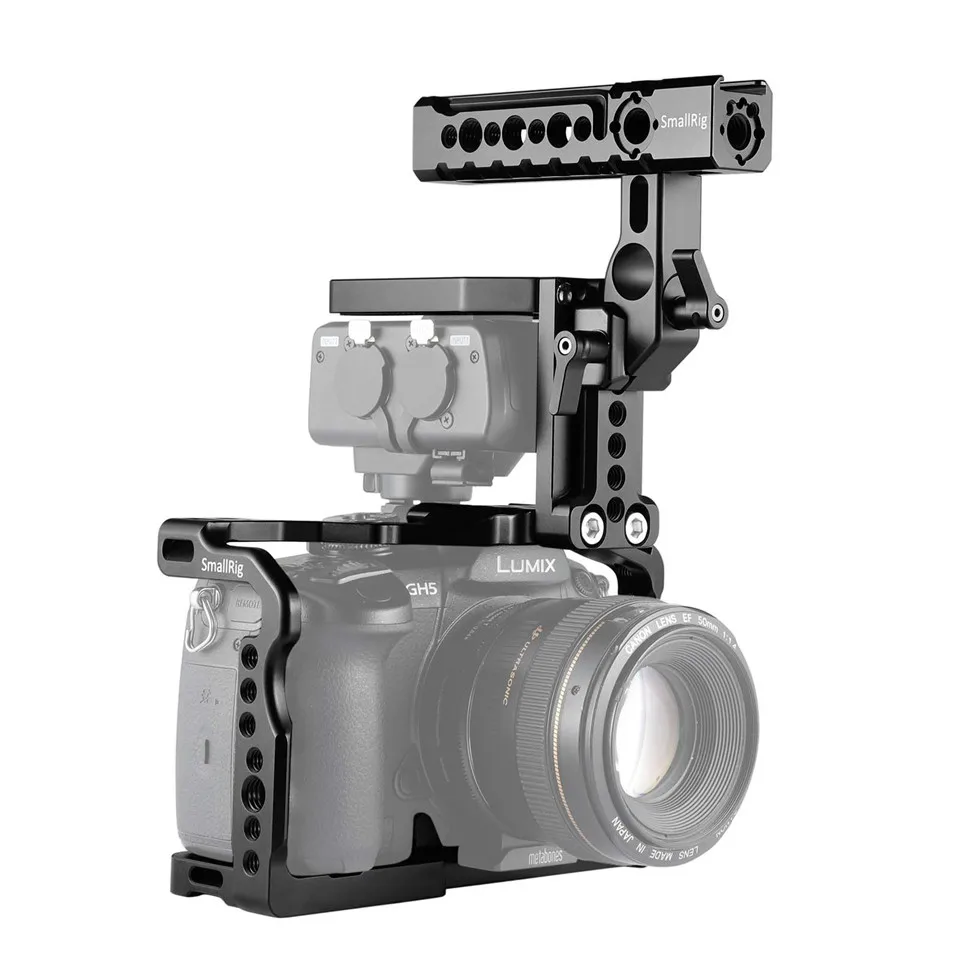 Клетка SmallRig с набором для шлема Panasonic Lumix GH5/GH5S/клетка фотографий верхней ручкой