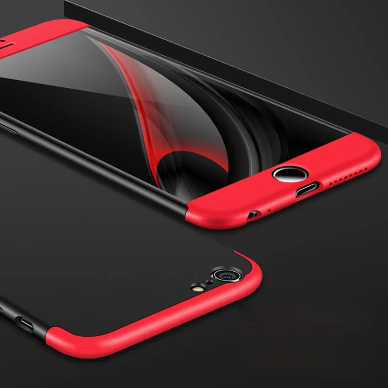 For iPhone 6 Plus Luxury Ultra Slim Case Micro Scrub 3 in 1 Back Cover 360 Full Protective 6S Phone Cases Coque |