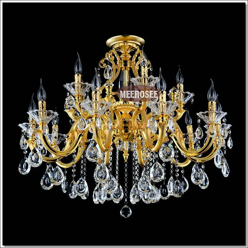 Фото Роскошная Золотая люстра осветительное приспособление Lustre Crystal hanging lamp Fitting luminaire Роскошная Золотая люстра осветительное приспособление Lustre Crystal hanging lamp Fitting luminaire
