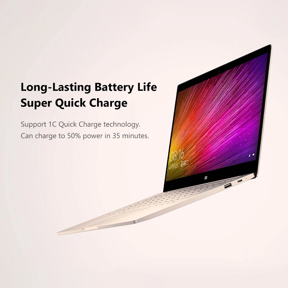 Ноутбук Xiaomi Air 12 5 ''Intel Core M3 8100Y двухъядерный ноутбук 4 Гб оперативной памяти 128 SSD