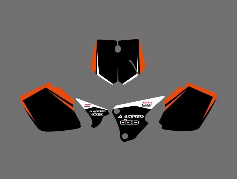 0285 новая командная графика с подходящими фонами для KTM SX 125 250 380 1998-2000 MXC 200 300 1998-2002