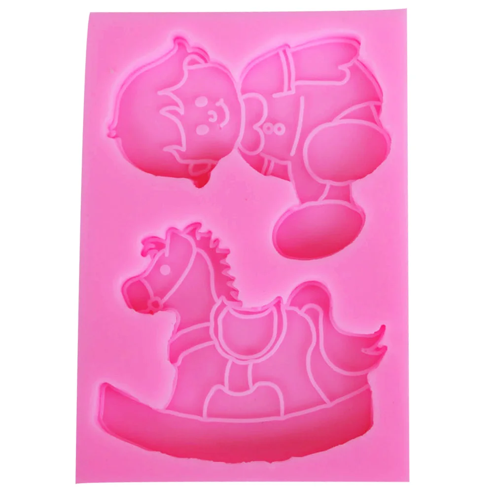 Sophronia F1225 Cute Baby Trojan 1pcs UV Resin Jewelry Silicone Mold Expoxy Making DIY Decorate Craft | Дом и сад