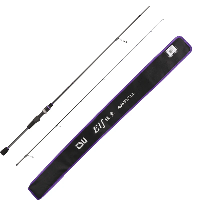 Удочка TSURINOYA AJING новая ELF 1 83 m UL F 2 Section Rod Rockfish FUJI Guide кольца аксессуары вес 70 г