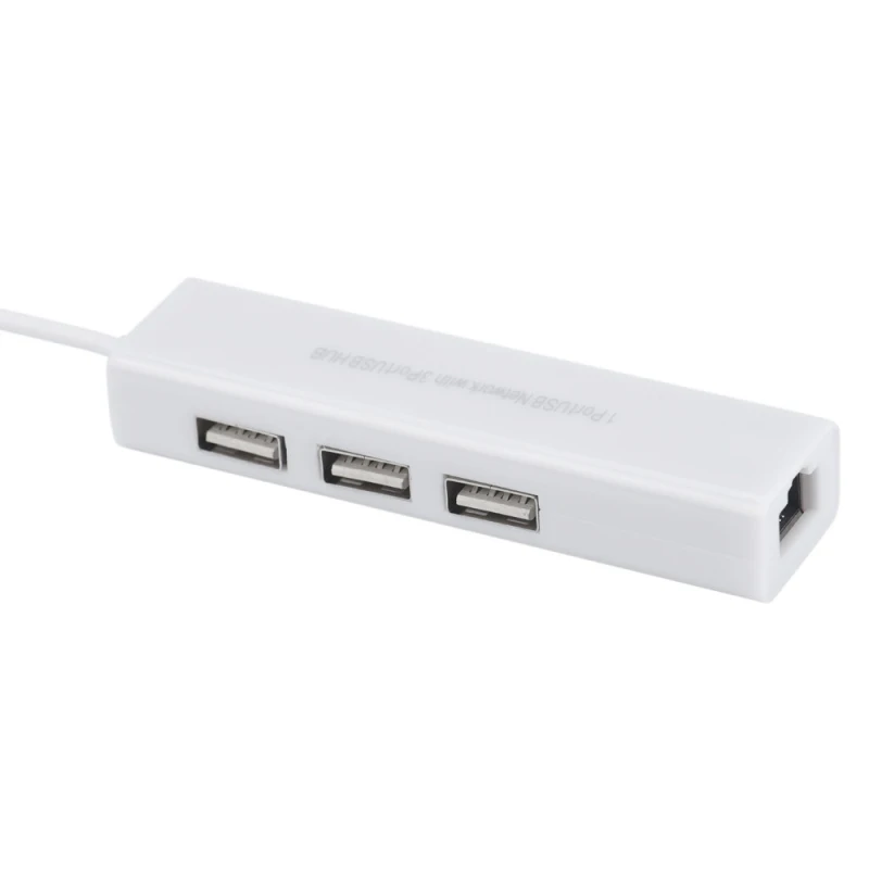 Микро USB 2 0 хаб к RJ45 сетевая карта LAN адаптер Ethernet 100 Мбит/с 3 порта OTG для Samsung