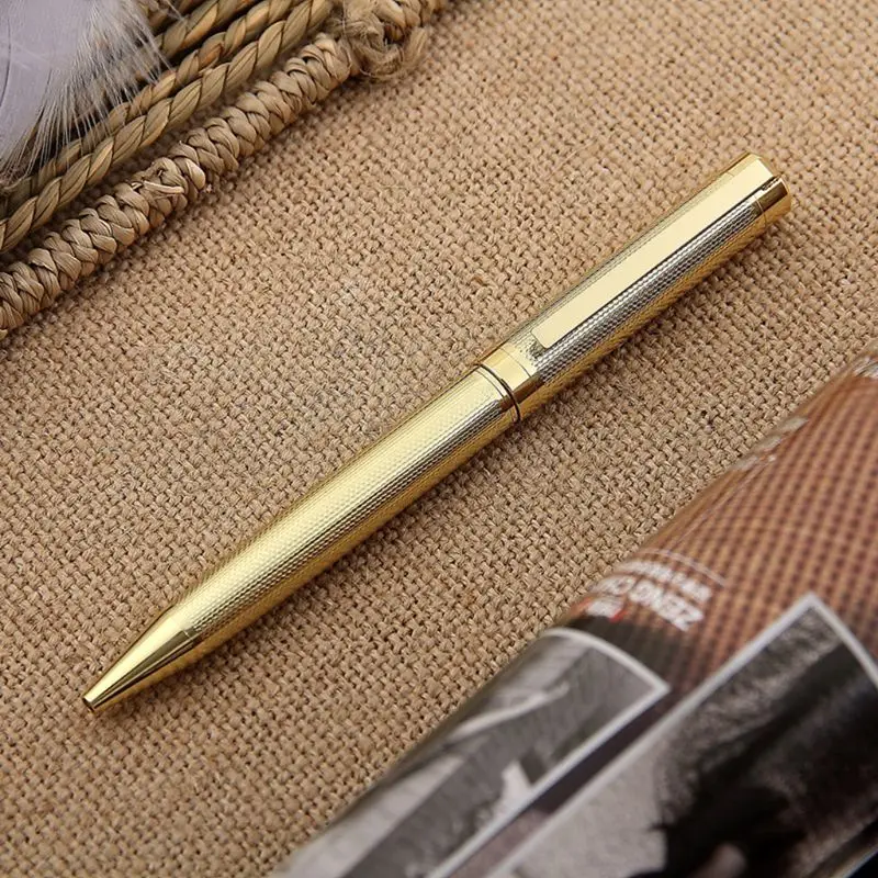 

Luxury Metal Twist Ballpoint Pen Business Signature Rollerball Business Office Supplies Stationery Writing Gift