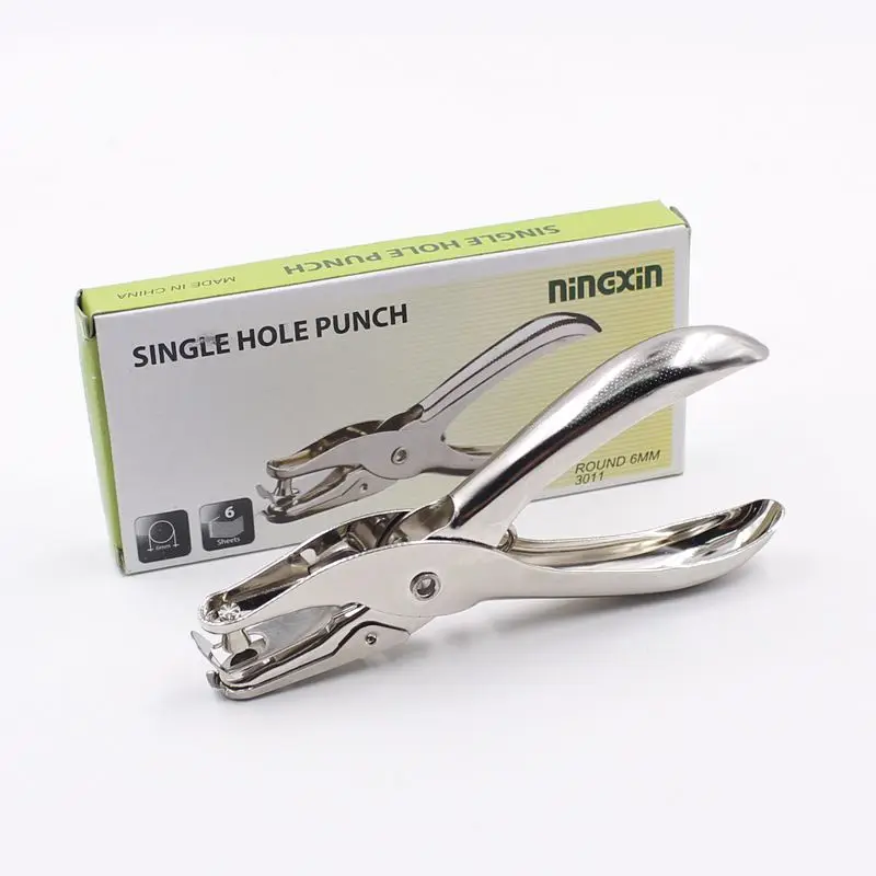 Шт. 1 шт. Школа Офис Металл одно отверстие ручной Дырокол Бумага Удар Скрапбукинг