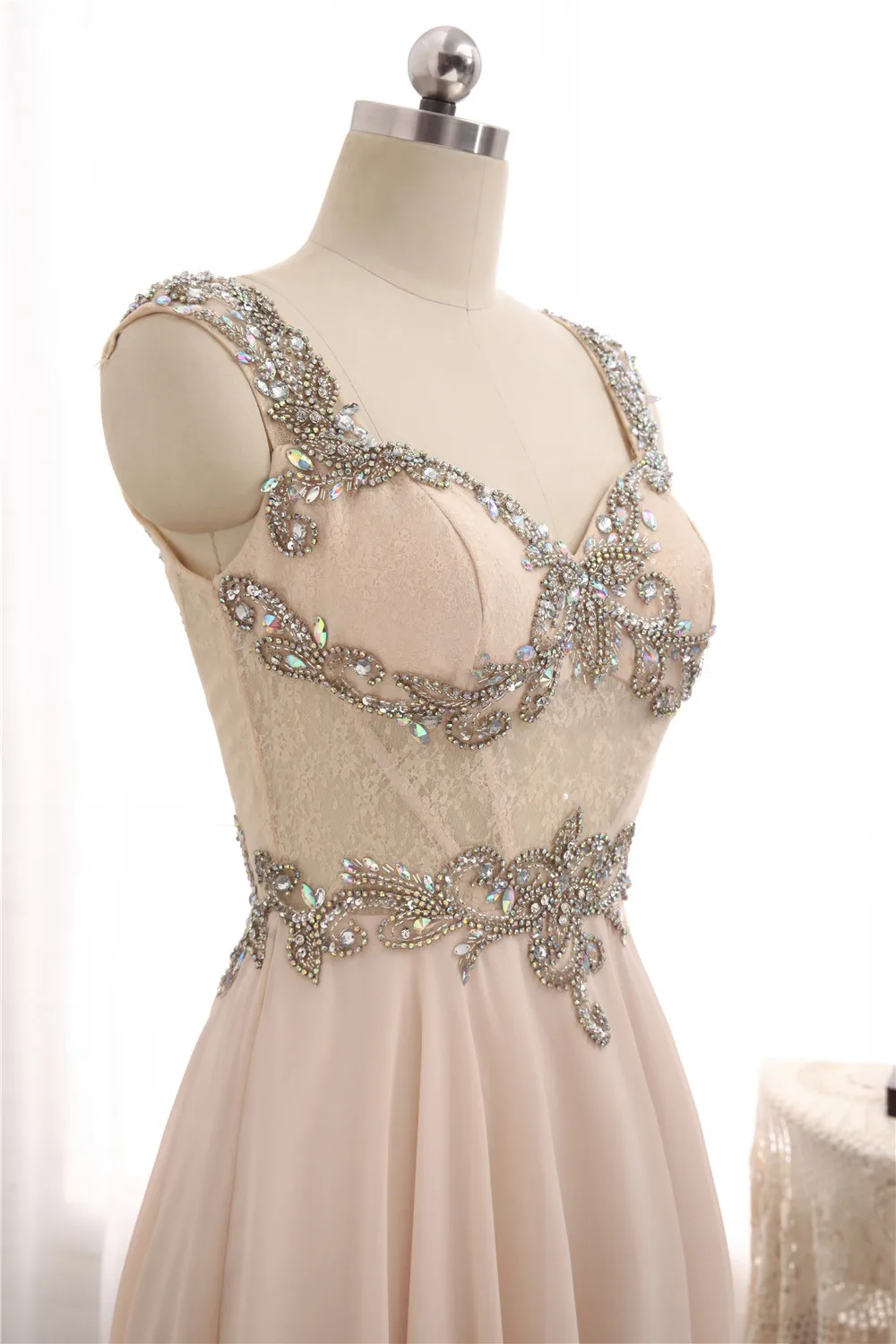 Vestido de Festa вечерние платья длинный халат Soiree 2017 ТРАПЕЦИЕВИДНОЕ милое шифоновое