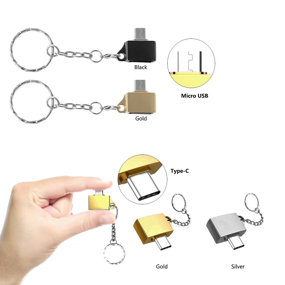 Адаптер кабель для передачи данных Type c U Disk Micro USB OTG переходник iPhone расширитель