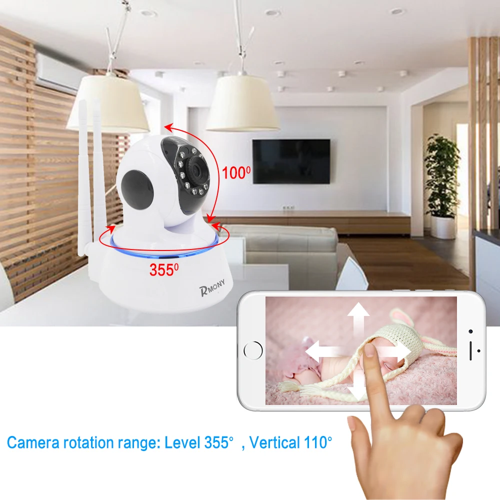 PLV IP Camera WiFi Wireless Home Security Surveillance 720P Baby Monitor Night Vision CCTV support ONVIF | Безопасность и защита