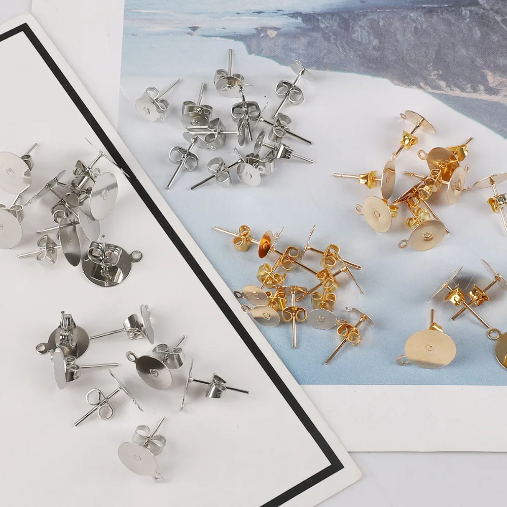 Аксессуары для самостоятельного изготовления сережек металлические
