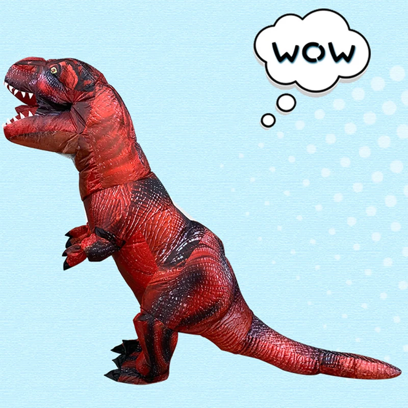 Раптор динозавр взрослые костюмы для косплея T-REX надувная одежда ездовые игрушки