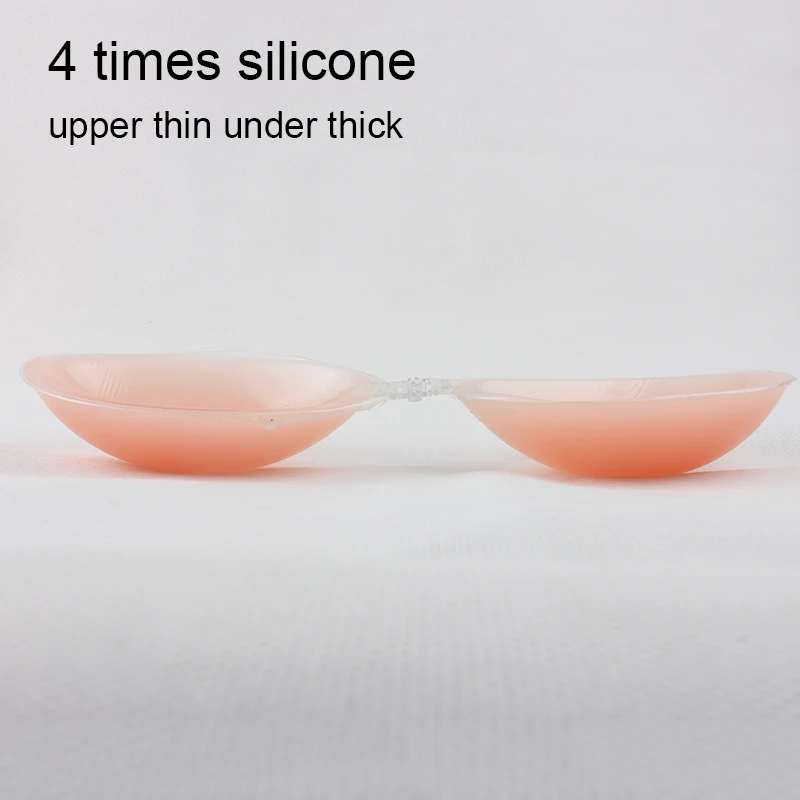 Невидимый Бюстгальтер Утолщение Pad Вставить Разъем Небольшой Груди Силиконовые