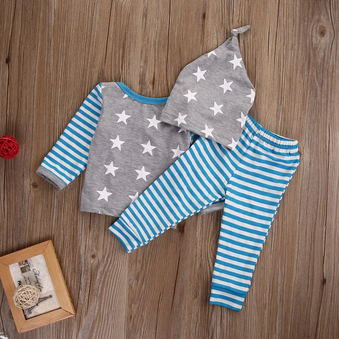 Комплект из 3 предметов: футболка с длинным рукавом и штаны в полоску|Комплекты