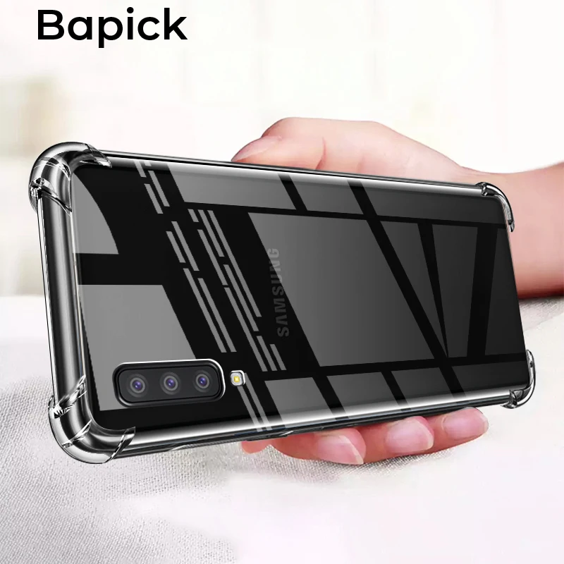 Защитный чехол Bapick Slicone для телефона samsung s8 s9 s10 plus note 8 9 Galaxy a50 a70 a30 a20 защитный