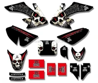 for honda crf50 style pit dirt bike blackwhite team graphicsbackgrounds decal stickers kits