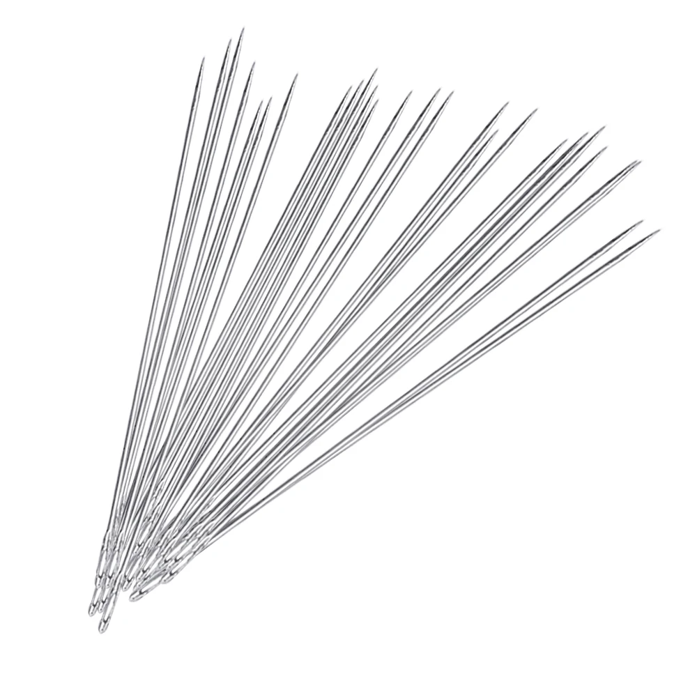 Иглы длинные из нержавеющей стали для бисероплетения Диаметр 0 45 мм 32 55 80 3 размера