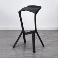 simple modern bar chair nordic casual plastic bar stool creative personality designer shark mouth high chair 0