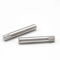 30pcs m2 5 stainless steel knurled pin cylindrical pins connecting rod home decoration bolts length 6mm 16mm length