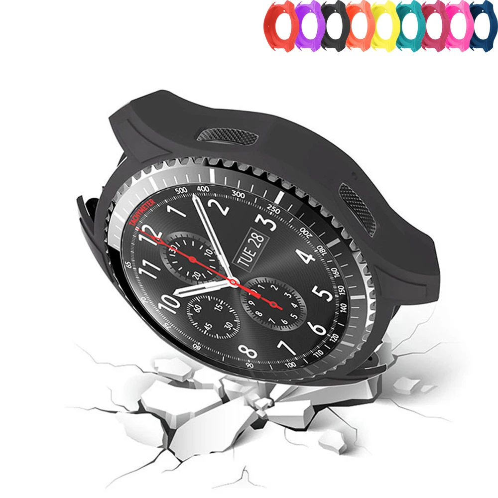 Силиконовый чехол для часов samsung gear S3 Frontier, чехол для Galaxy Watch 46 мм, чехол для умных часов, красочная Защитная крышка S 3 46 мм