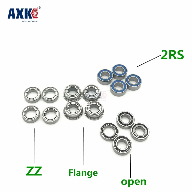 

Axk Free Shipping High Quality 10pcs Mr105 Mr105-2rs Abec-5 5x10x4 Mm Miniature Ball Bearings Mr105rs L1050