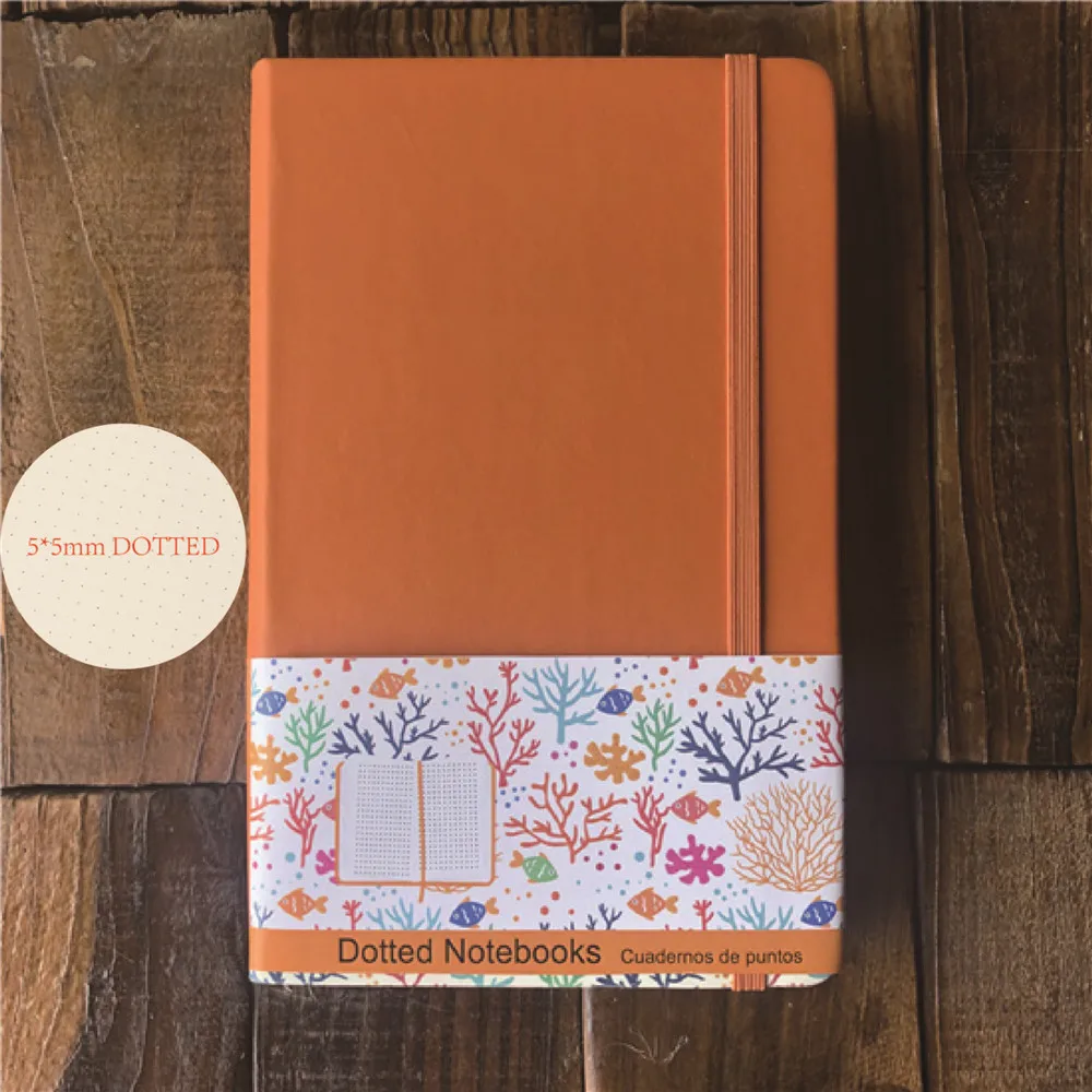 Размер А5 Bullet Journal и блокнот в сетку из искусственной кожи 5*5 мм