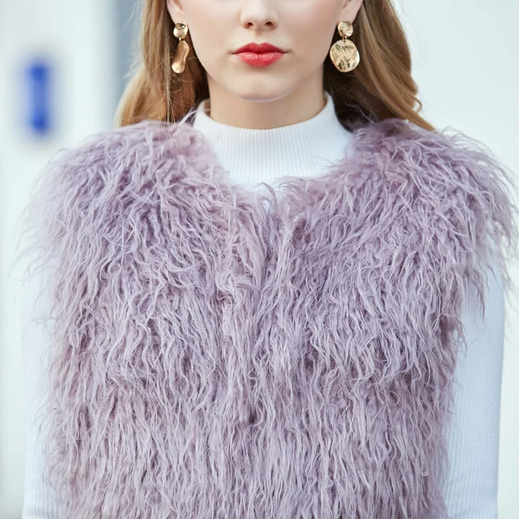ZADORIN Veste Femme, милый меховой жилет из искусственного меха для женщин, большие размеры, пушистый жилет без рукавов, меховой жилет colete pele futro damskie
