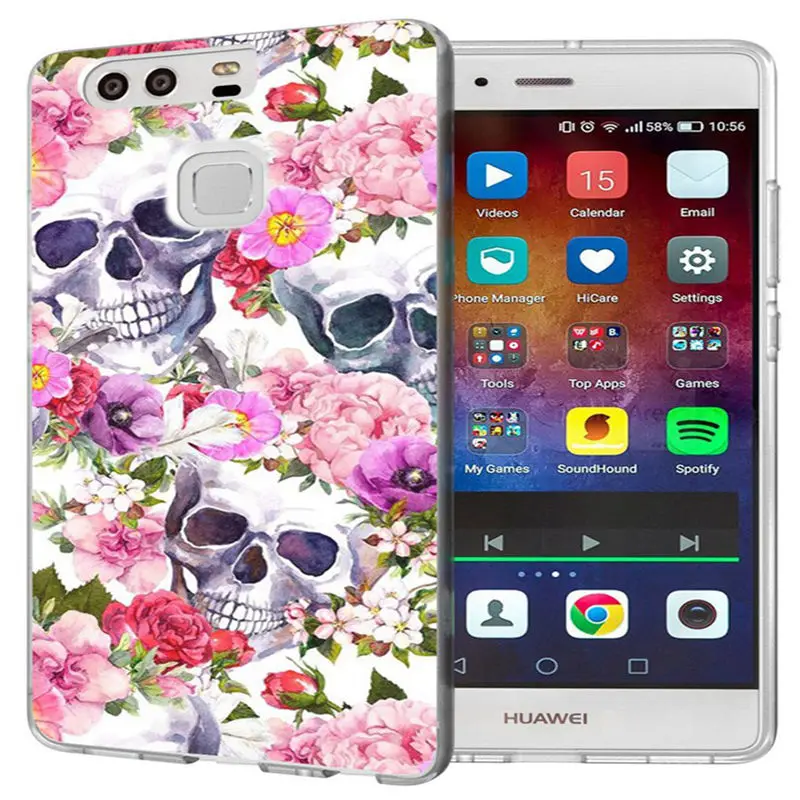 For Huawei P9 P10 Lite P8 2016 2017 Y5 II 2 Y5ii / Y6ii Soft TPU Pattern Silicone Phone Ultra Slim Case Cover Capa J153 |