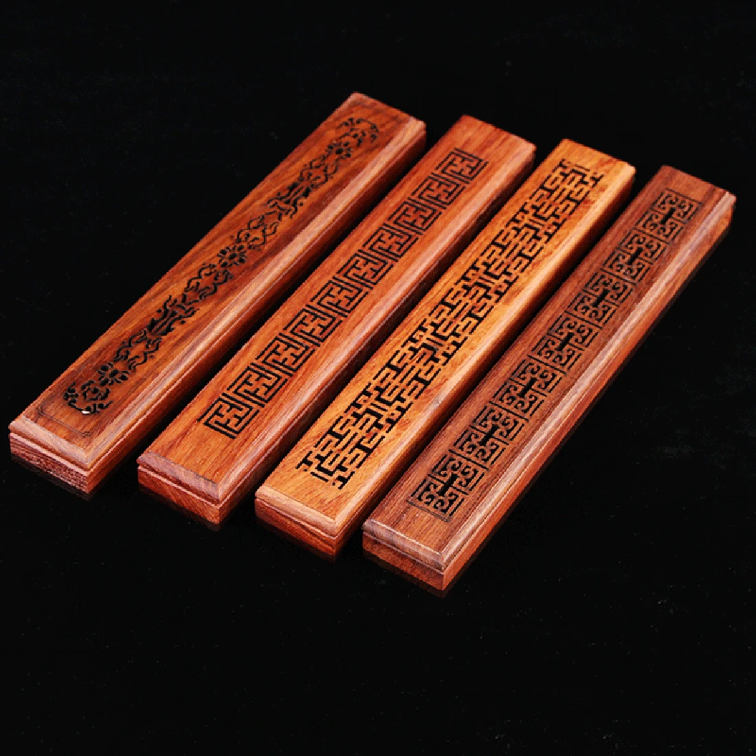 Птерокарпус Ладан горелки палка держатель ручная резьба по дереву полые коробка