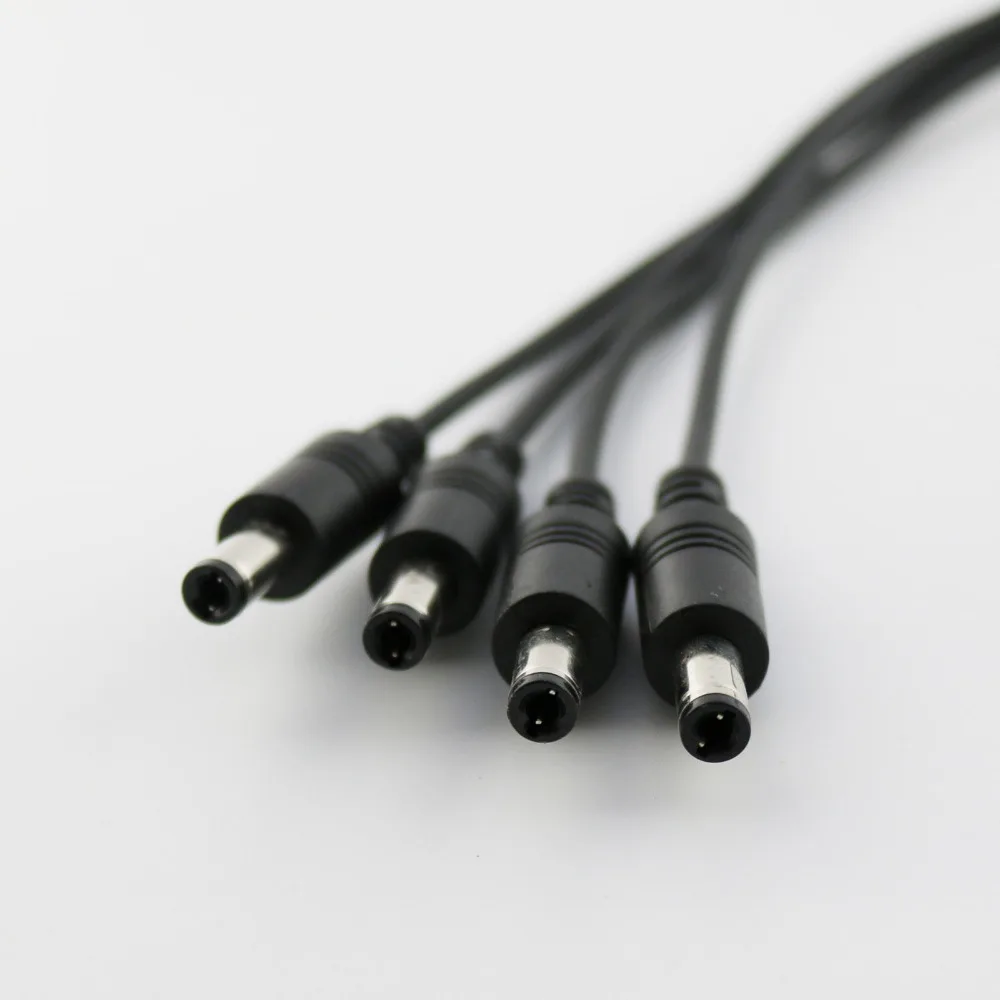 5 шт. разъем питания постоянного тока 1 гнездо 4 штекера разделитель кабеля мм x 2