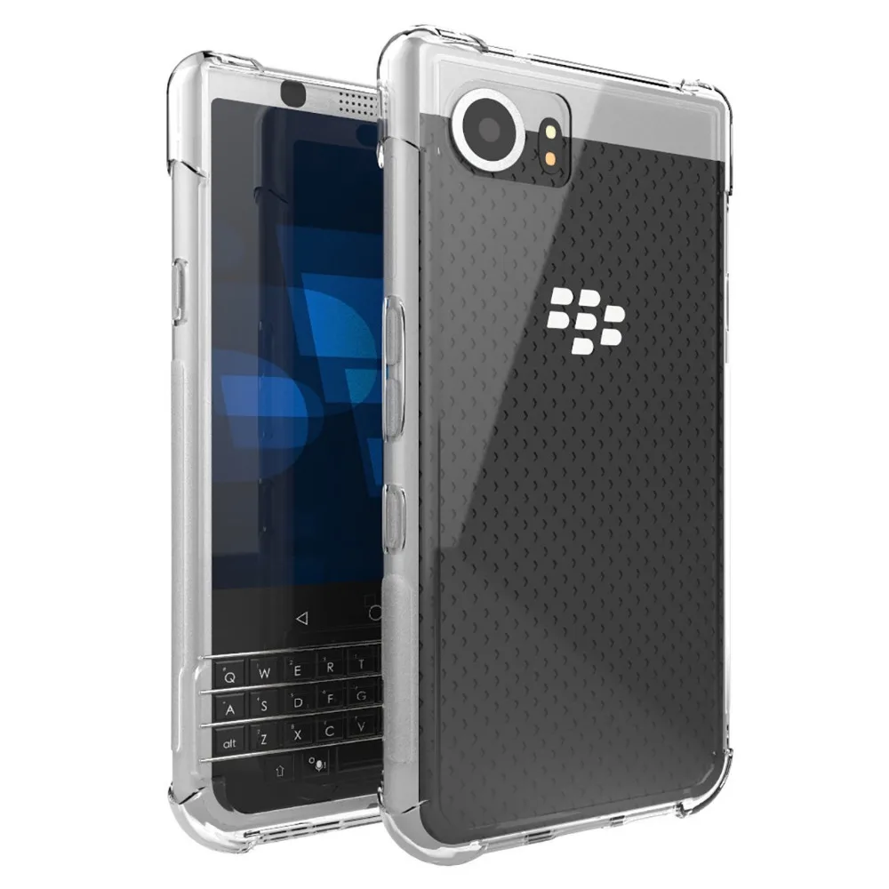

10PCS/LOT.transparent Shockproof Anti-skid TPU Gel Skin soft Case Cover For BlackBerry KEYone Mercury DTEK70
