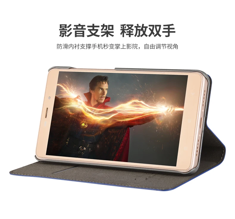 Роскошный чехол-книжка из искусственной кожи для Xiaomi Redmi 4X с отделением для карт, Винтажный чехол из искусственной кожи для телефона